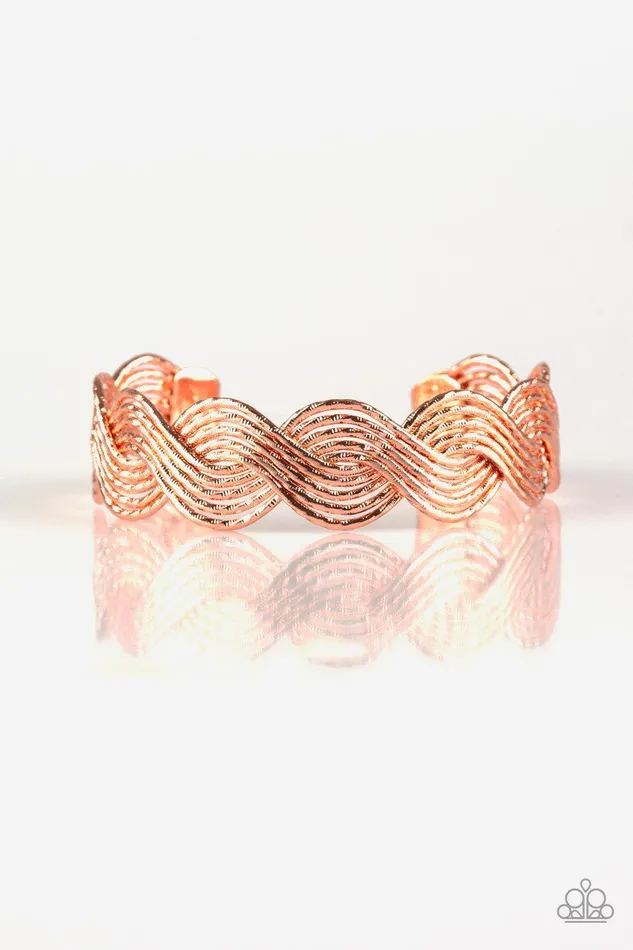 Braided Brilliance Copper Bracelet Jewelry By Bretta Paparazzi Accessories Bracelets