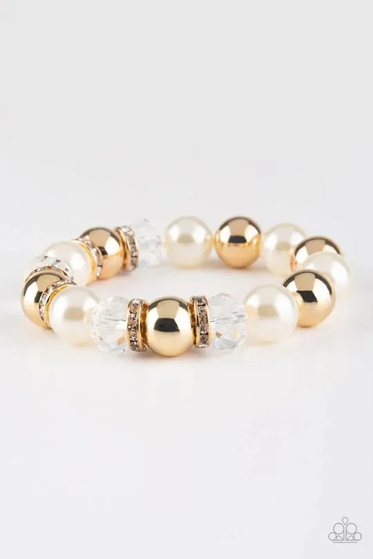 Camera Chic Gold Bracelet Jewelry by Bretta Paparazzi Accessories Bracelets