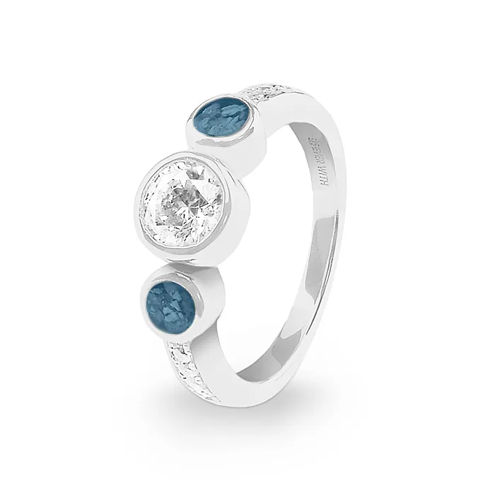 EverWith EverWith Ladies Jewel Memorial Ashes Ring with Fine Crystal Rings