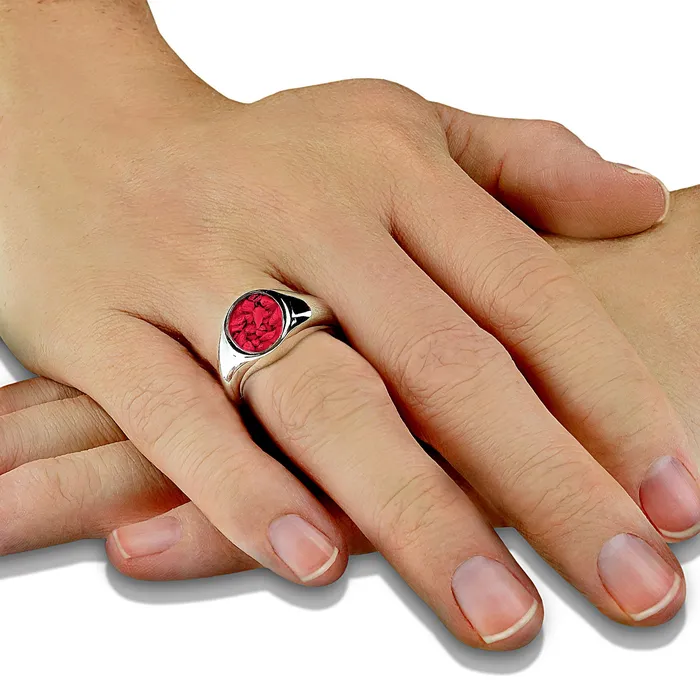 EverWith Rings EverWith Unisex Shield Memorial Ashes Ring