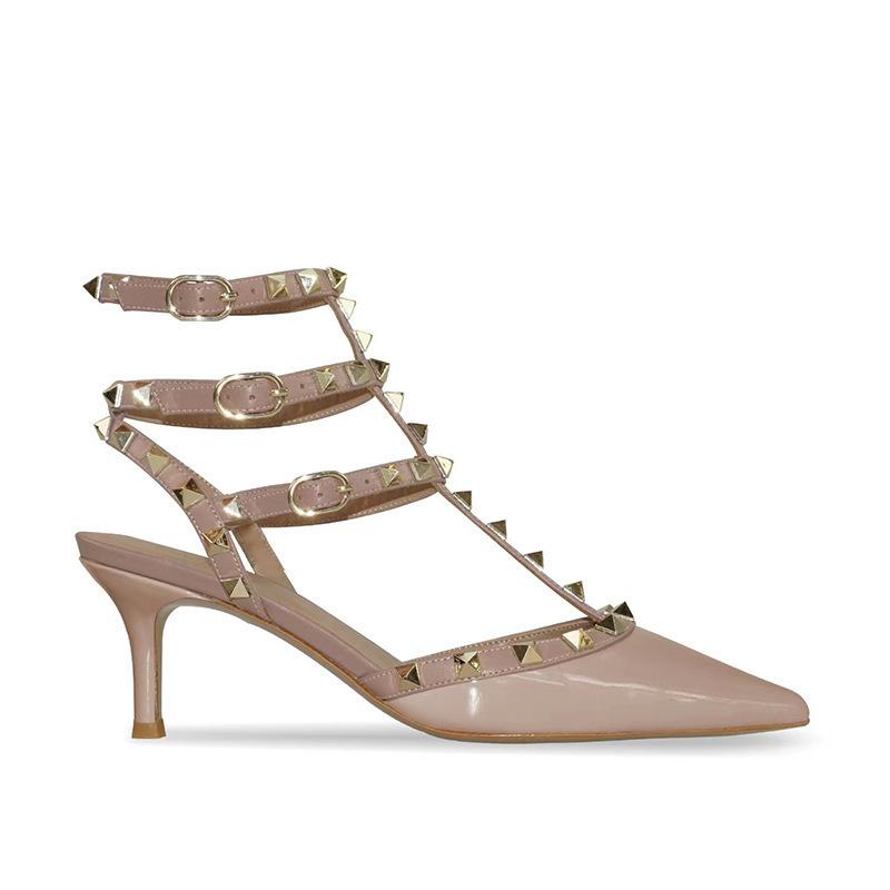 Antiqued Leather Rockstud Pumps | Womens High-Heeled Shoes High-Heeled Shoes High-Heeled Shoes