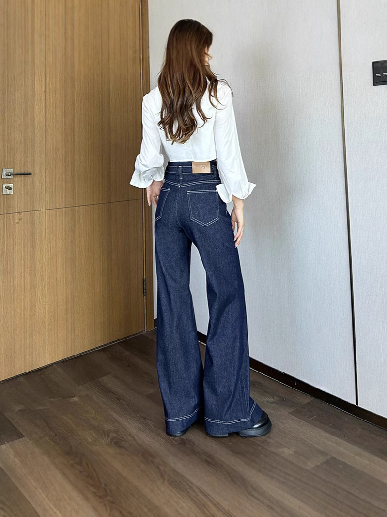 Button Detailed Wide Leg Jeans | Womens Jeans Clothing Jeans