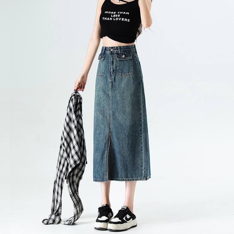 Denim Midi Skirt | Womens Skirts Clothing Skirts