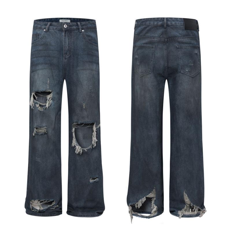 Distressed Wide-leg Jeans | Womens Jeans Clothing Jeans