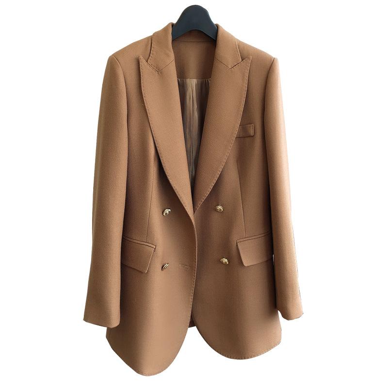 Double-breasted Long-sleeved Jacket | Womens Coats & Jackets Clothing Coats & Jackets