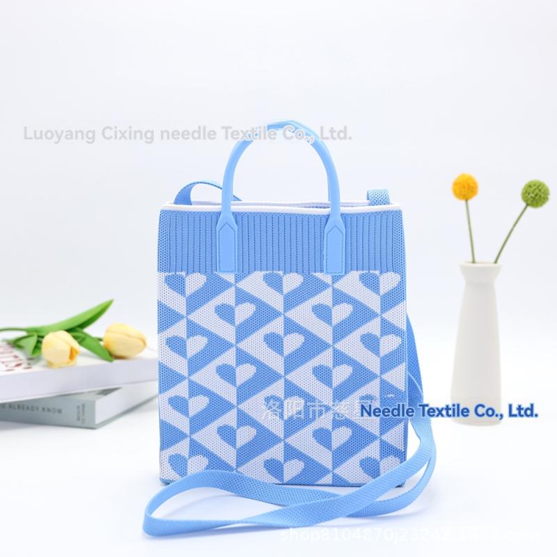 Embroidered Fabric Small Symbole Shopping Bag | Womens Totes Bags Totes