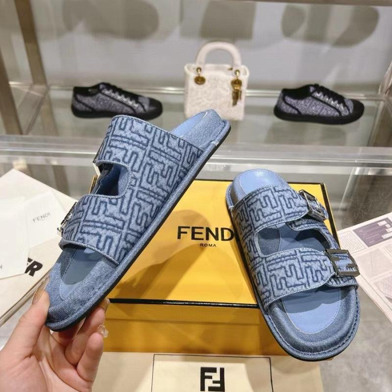 fendi Feel’ Slide Flat | Womens Sandals Sandals Sandals