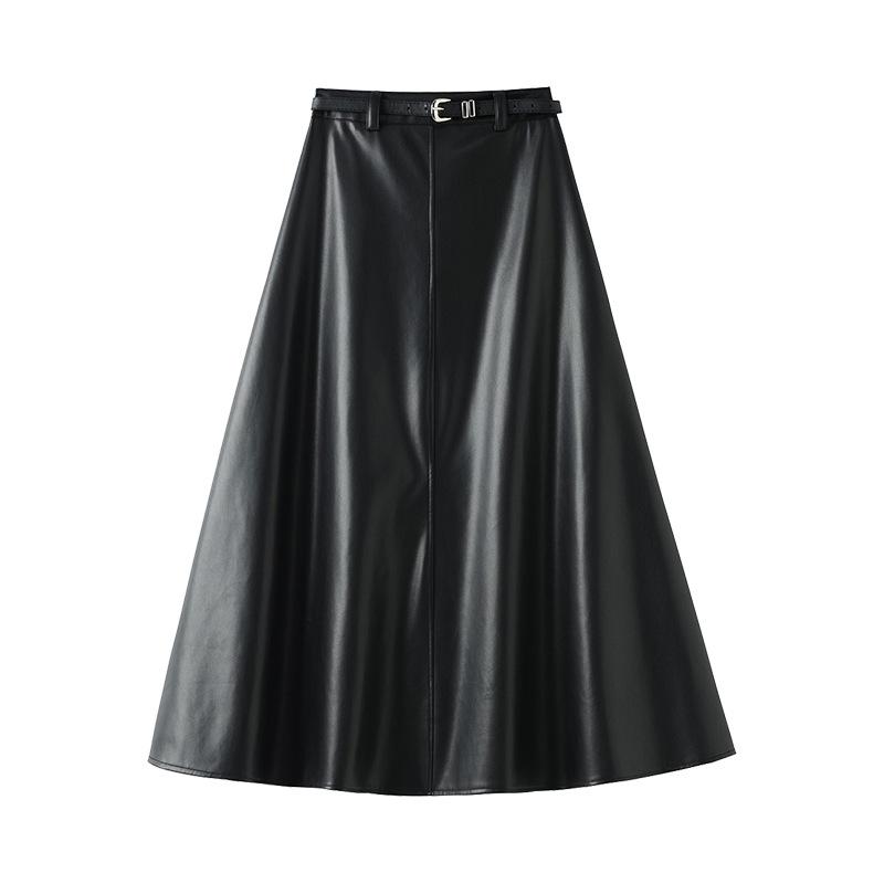 Flared Leather Skirt | Womens Skirts Clothing Skirts