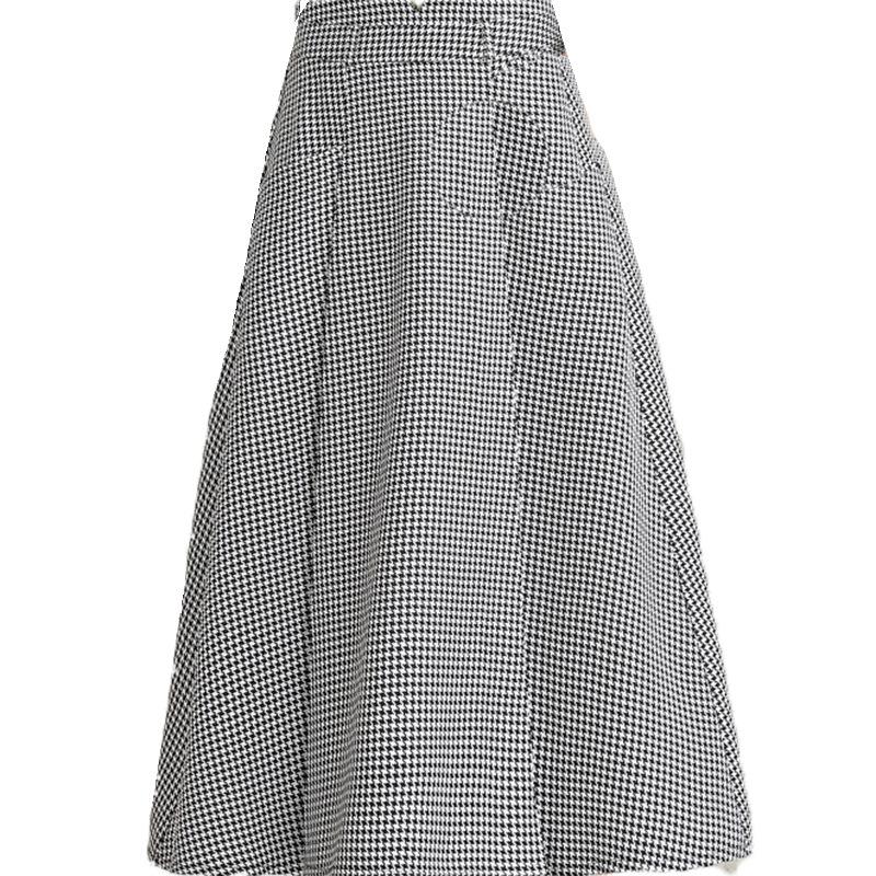 Houndstooth Midi Skirt | Womens Skirts Clothing Skirts