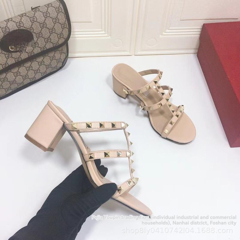 Leather Rockstud Mules | Womens Sandals Sandals Sandals