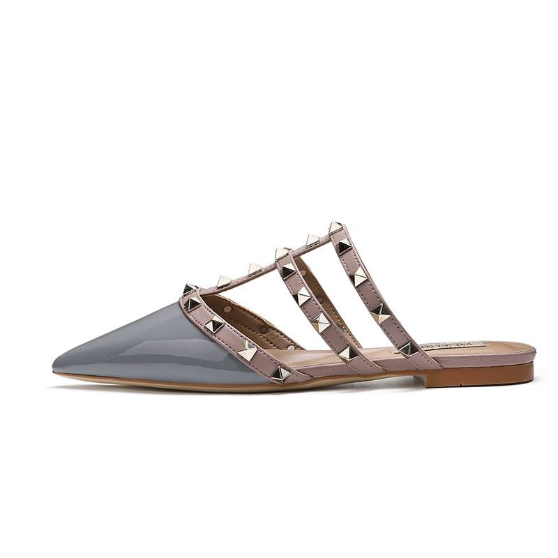 Leather Rockstud Sandal | Womens Laced Shoes Laced Shoes Laced Shoes