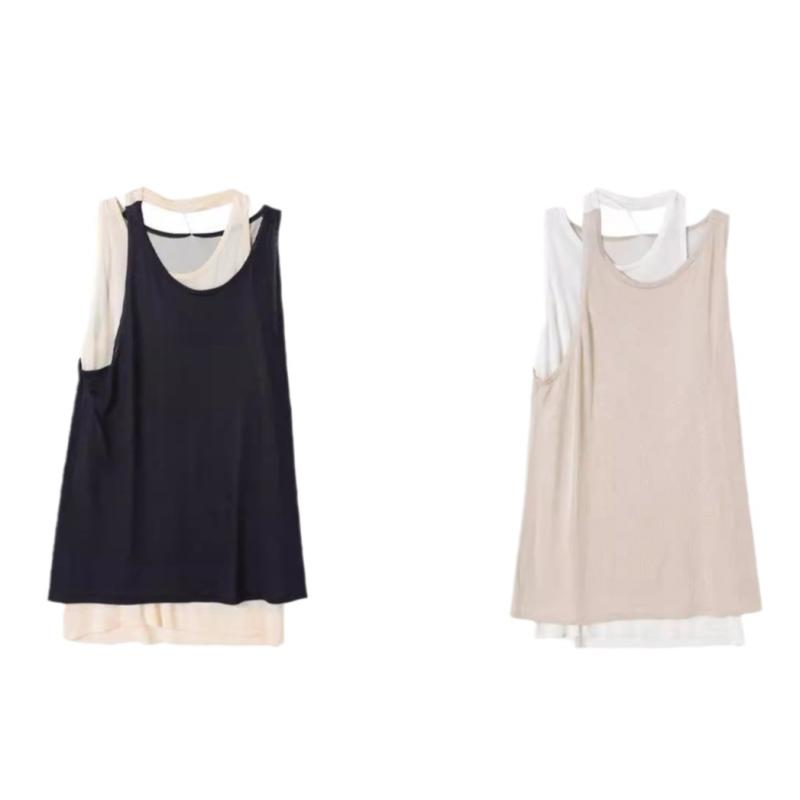 Linen And Cotton Oversize Tank Top | Womens Fleeces & Tracksuits Clothing Fleeces & Tracksuits