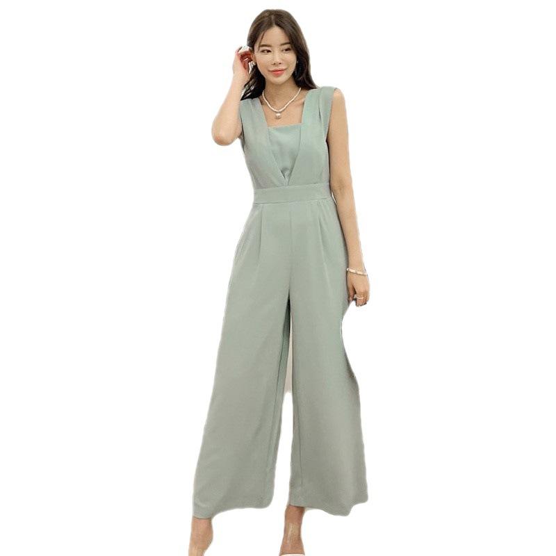 Mint Green Acetate Blend Jumpsuit | Womens Jumpsuits Clothing Jumpsuits