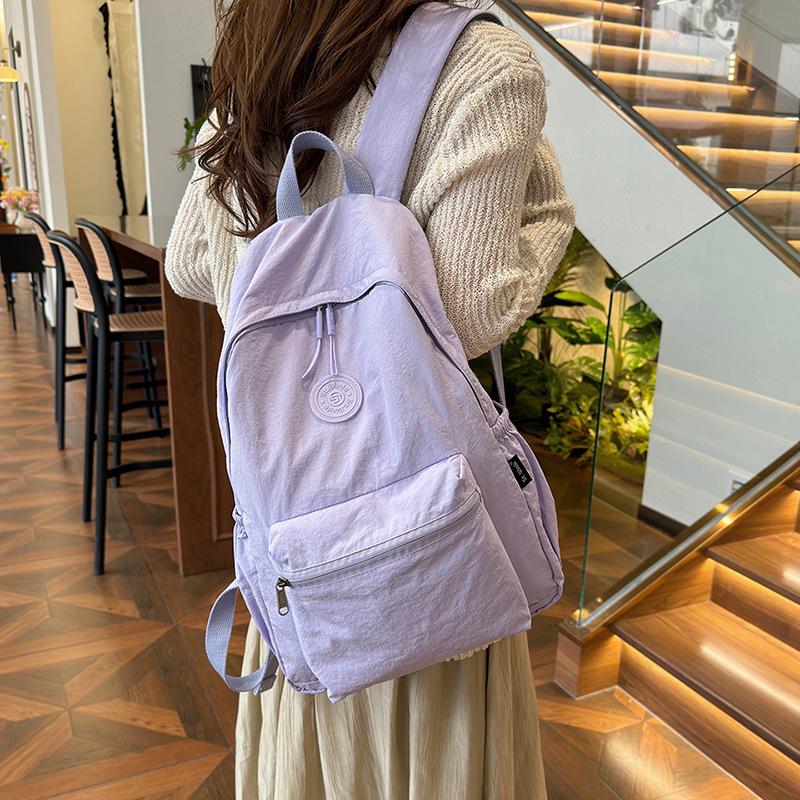 New Pierrick Logo Patch Zipped Backpack | Womens Backpacks Backpacks Backpacks