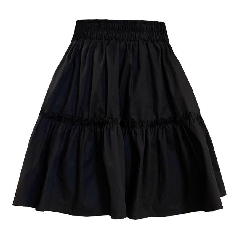 Pleated Ruffle Hem Midi Skirt | Womens Skirts Clothing Skirts