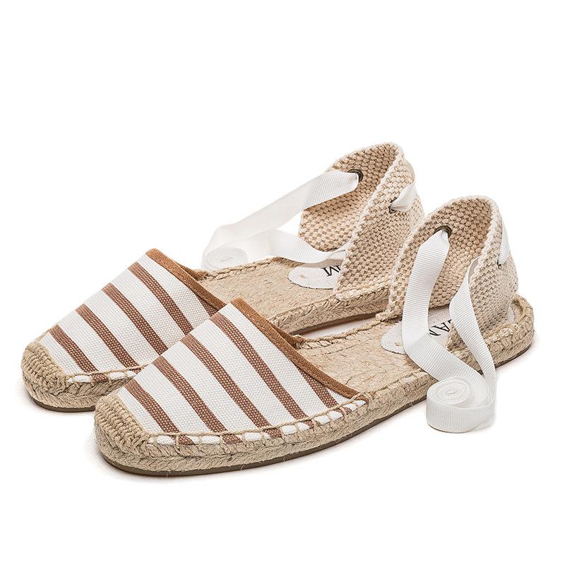 Seersucker Cotton Espadrilles | Womens Wedges Shoes Wedges