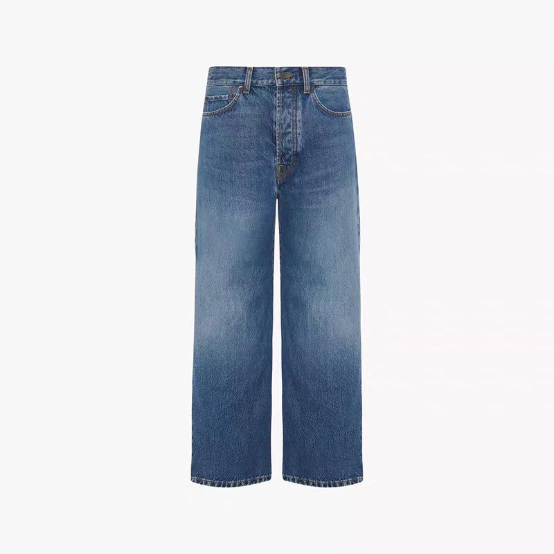 Straight Leg Cotton Jeans | Womens Jeans Clothing Jeans