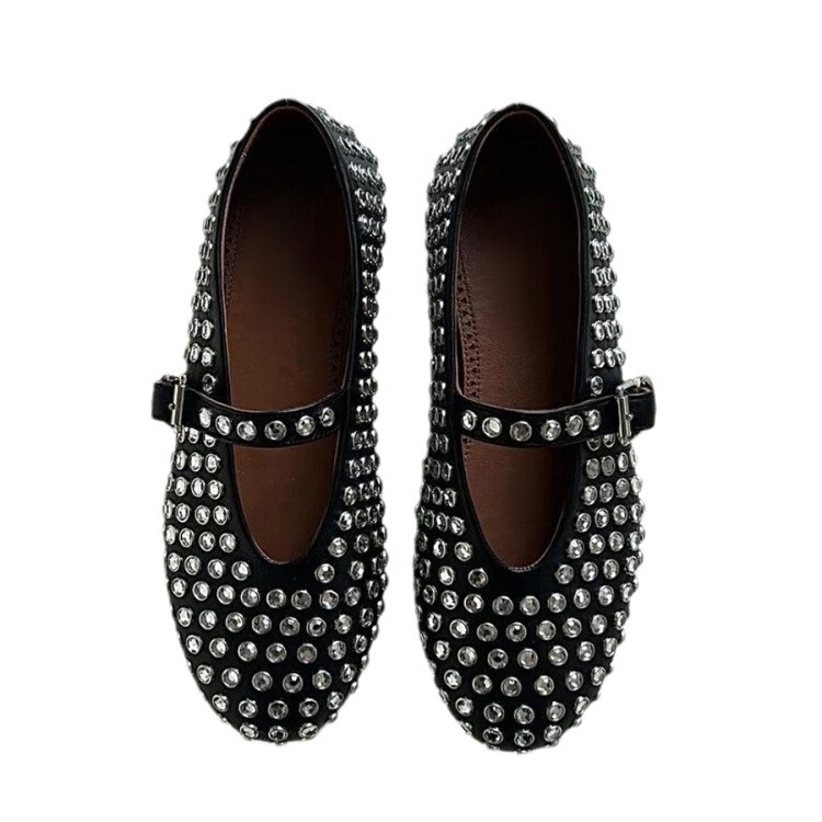 Studded Ballerinas | Womens Laced Shoes Laced Shoes Laced Shoes