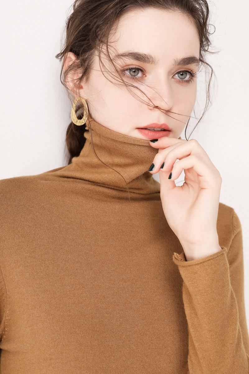 Turtleneck Long-sleeved Jumper | Womens Sweaters Clothing Sweaters