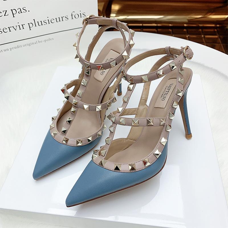 Two-tone Leather Rockstud Pumps | Womens High-Heeled Shoes High-Heeled Shoes High-Heeled Shoes